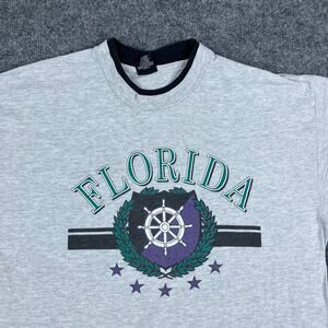Sherry's Best Florida Gray T-Shirt XL Sherry’s Best Crest Graphic 100% Cotton